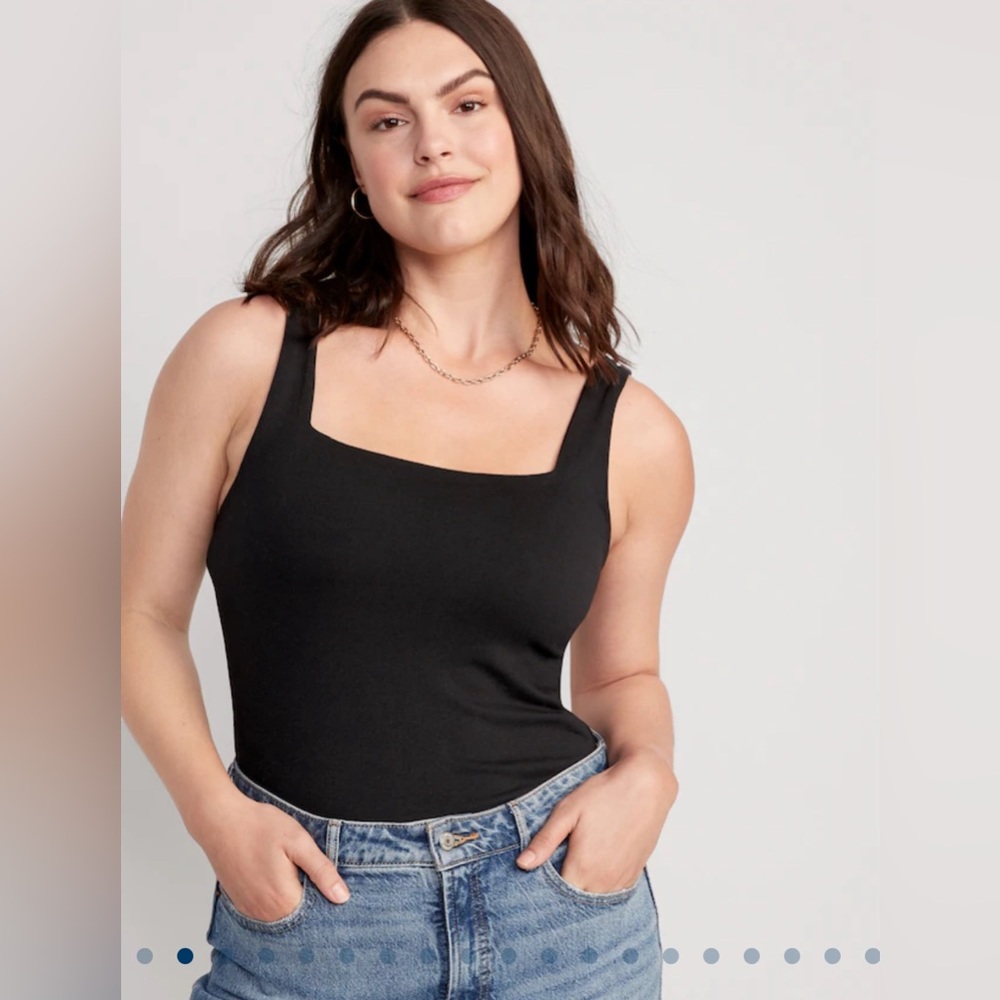 Old Navy Sleeveless Square-Neck Bodysuit (M)